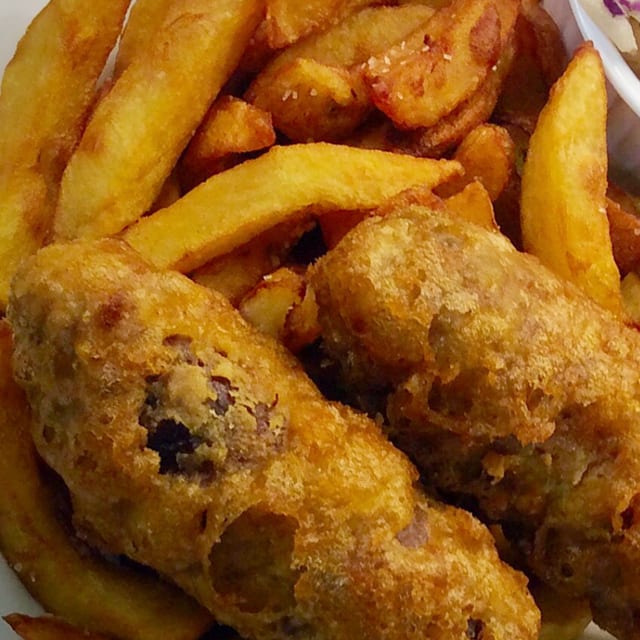 Sausages & Chips.